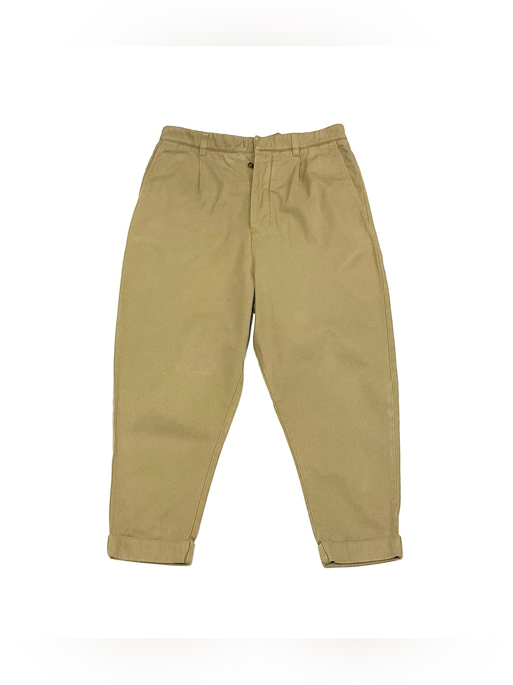 Menâs Ami Paris Carrot Fit Khaki Trousers
